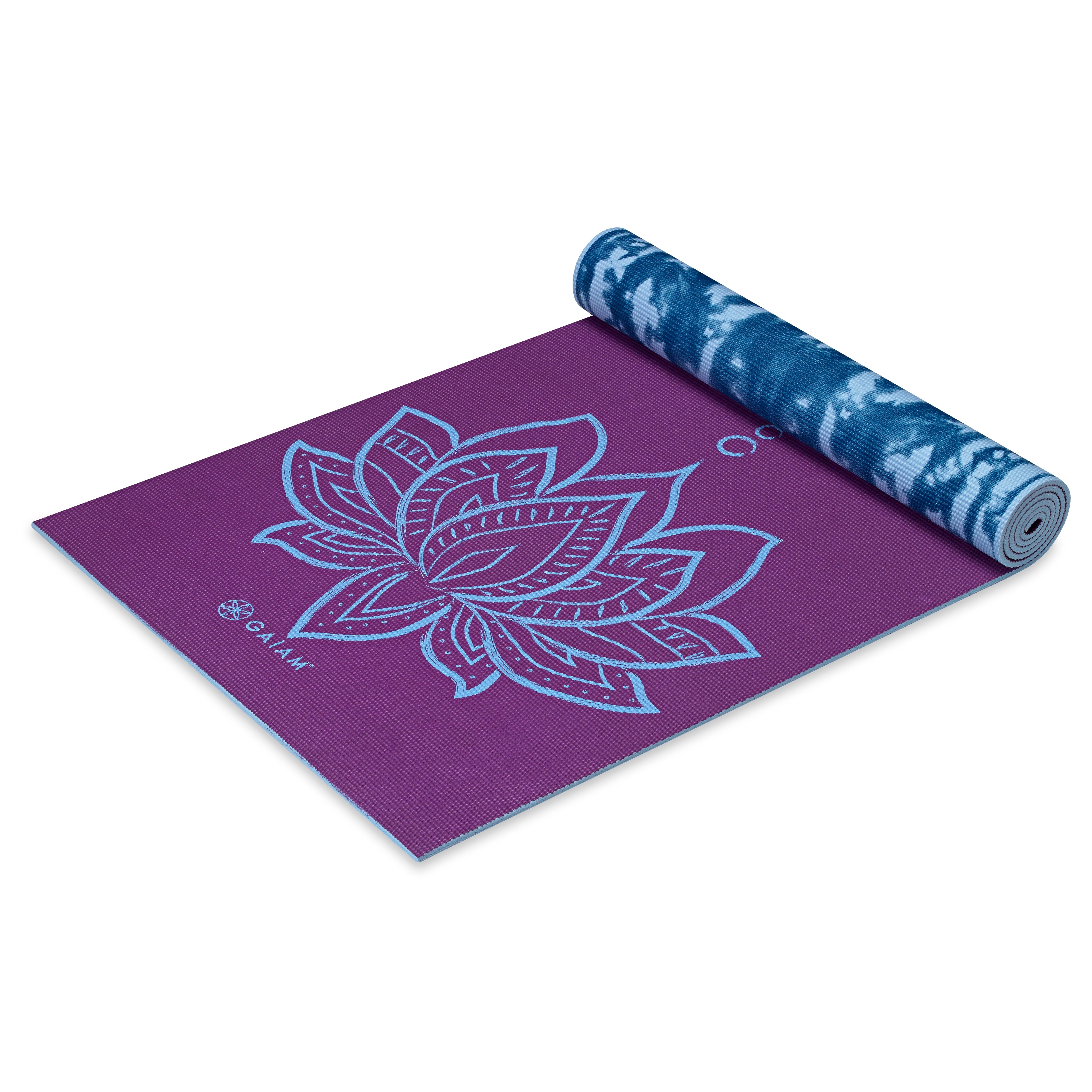 gaiam-reversible-purple-lotus-yogamatte-6mm image 3