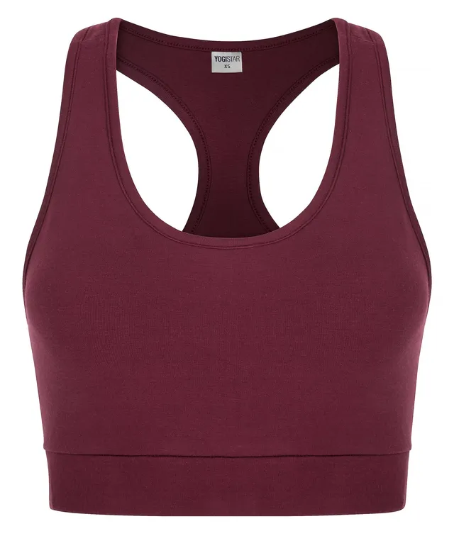yogistar-yoga-bra-balance-claret image 1