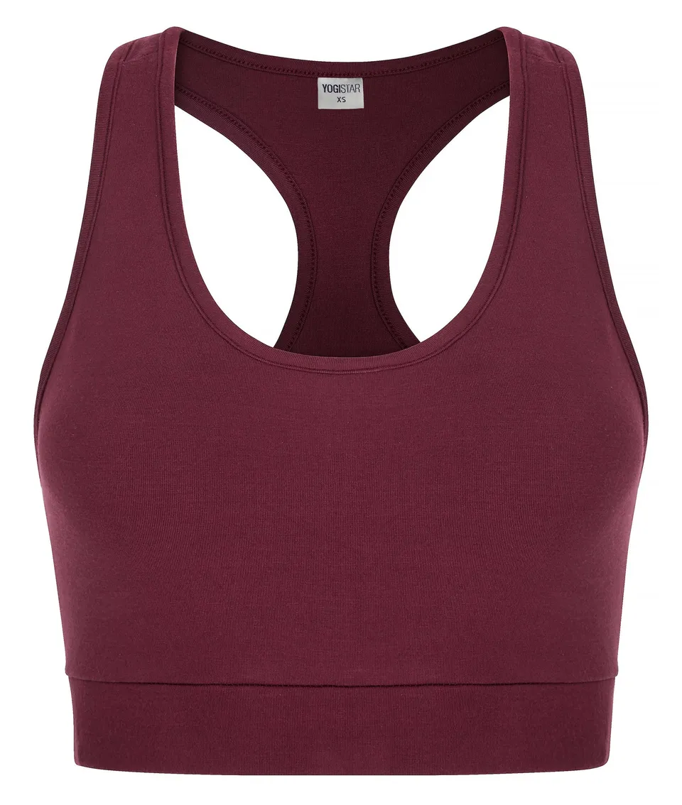 yogistar-yoga-bra-balance-claret image 1