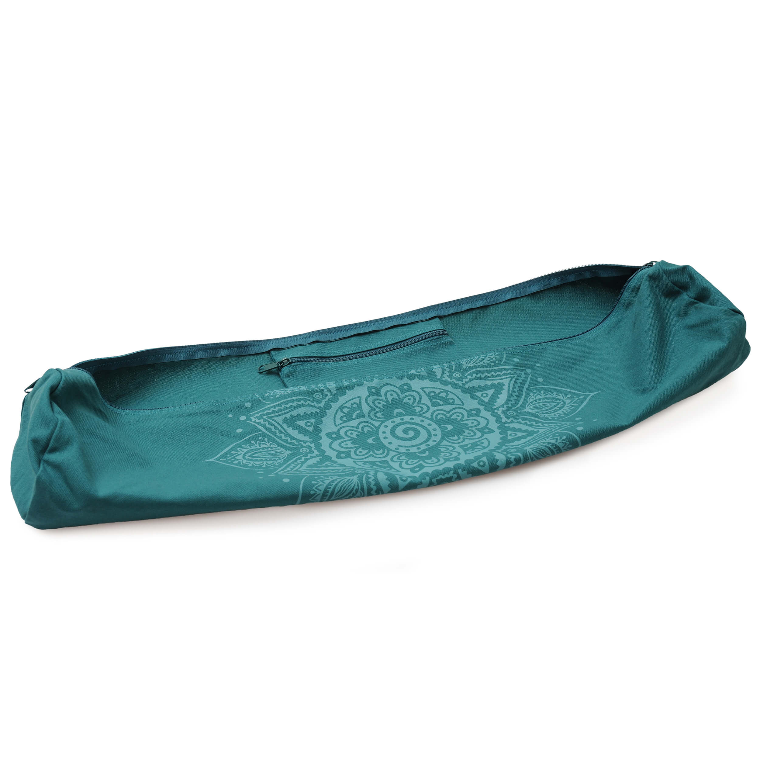 yogistar-yogatasche-yogibag-basic-zip-cotton-86-cm-spiral-mandala-petrol image 4