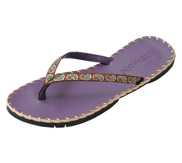 yogistar-yoga-sandalen-purple-zehentrenner-brokat-ethno image 1