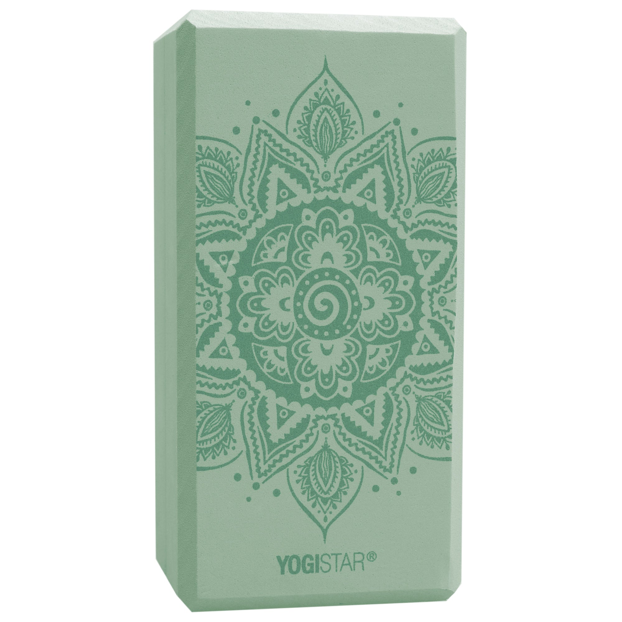 yogistar-yogiblock-basic-art-collection-yogablock-spiral-mandala-velvet-mint image 1