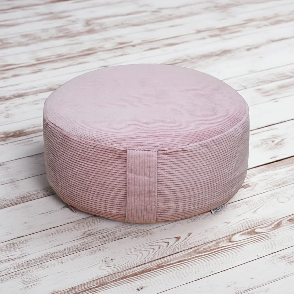 yogistar-meditationskissen-rund-cord-mit-buchweizenspelz image 1