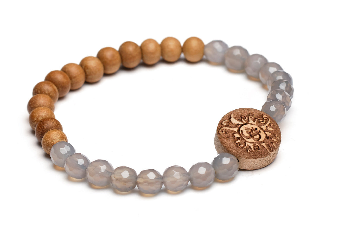 yogistar-handala-achat-facettiert-sandelholz-6-mm-armband image 1