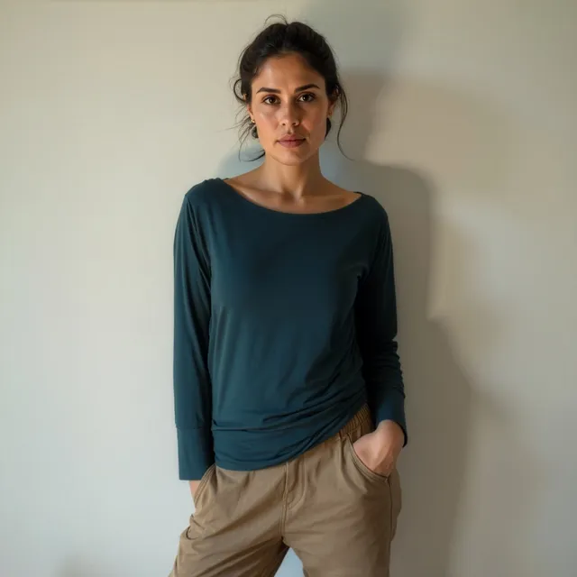 yogistar-yoga-longsleeve-rheia-pine-green image 1
