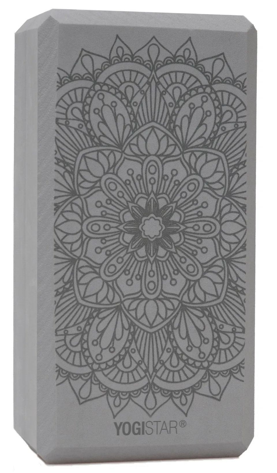 yogistar-yogiblock-basic-lotus-mandala-graphite-yogablock image 1