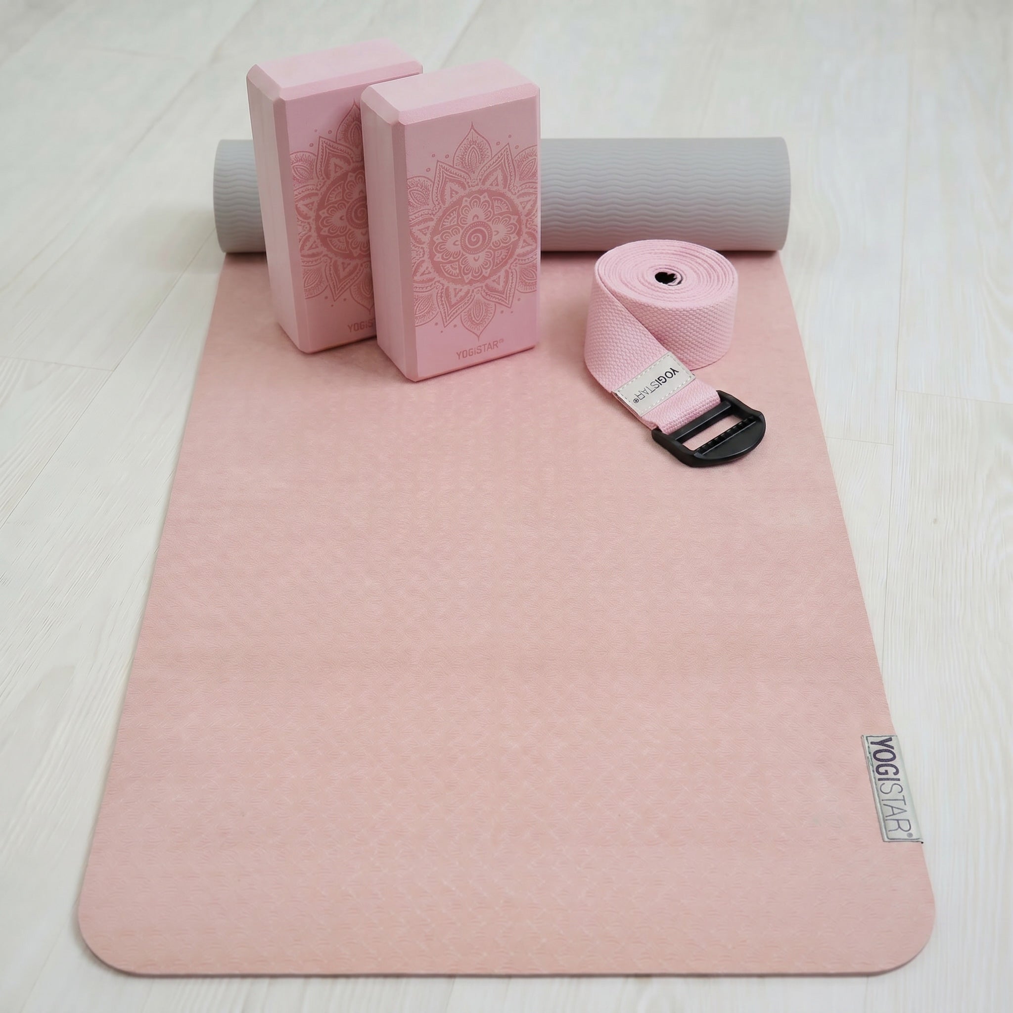 yogistar-yoga-set-pro-edition-velvet-rose-matte-2-bl-cke-gurt image 1