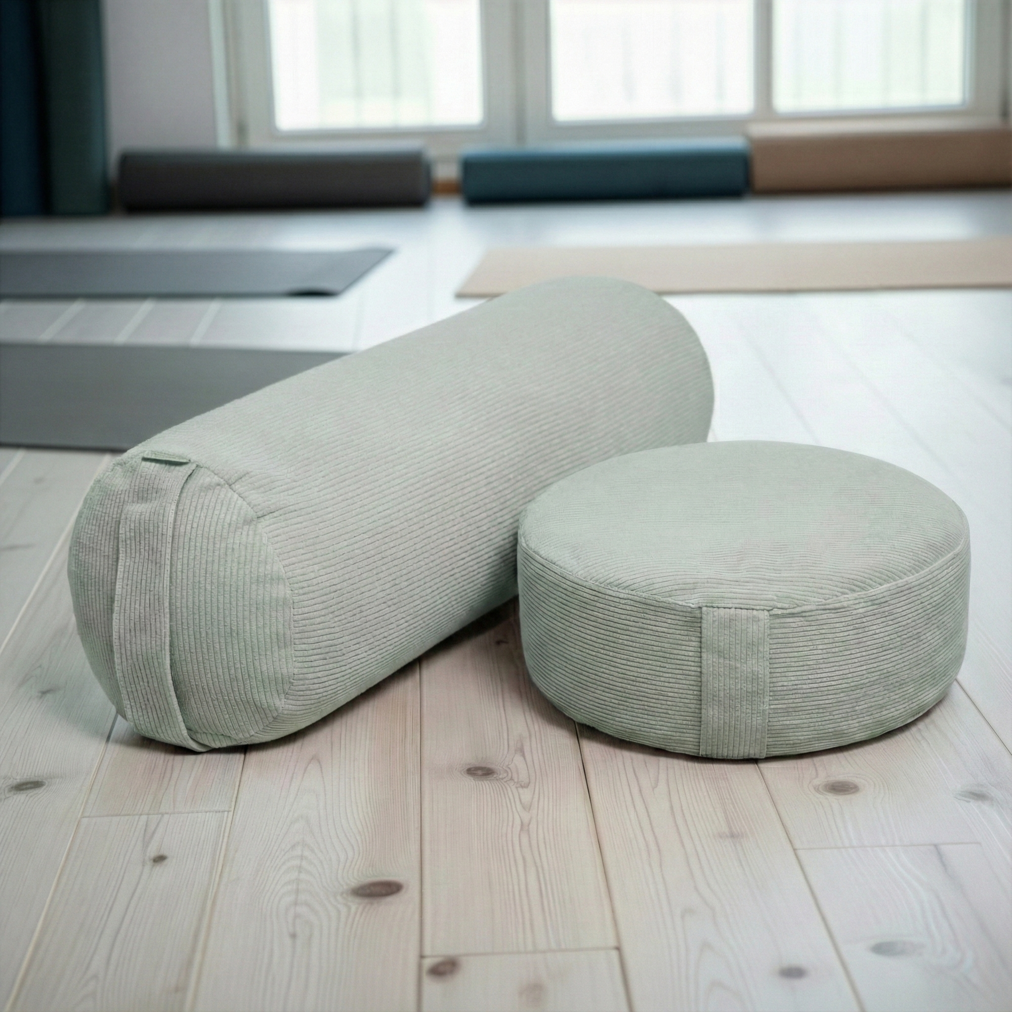 yogistar-yoga-set-velvet-cord-meditationskissen-bolster-yin image 3