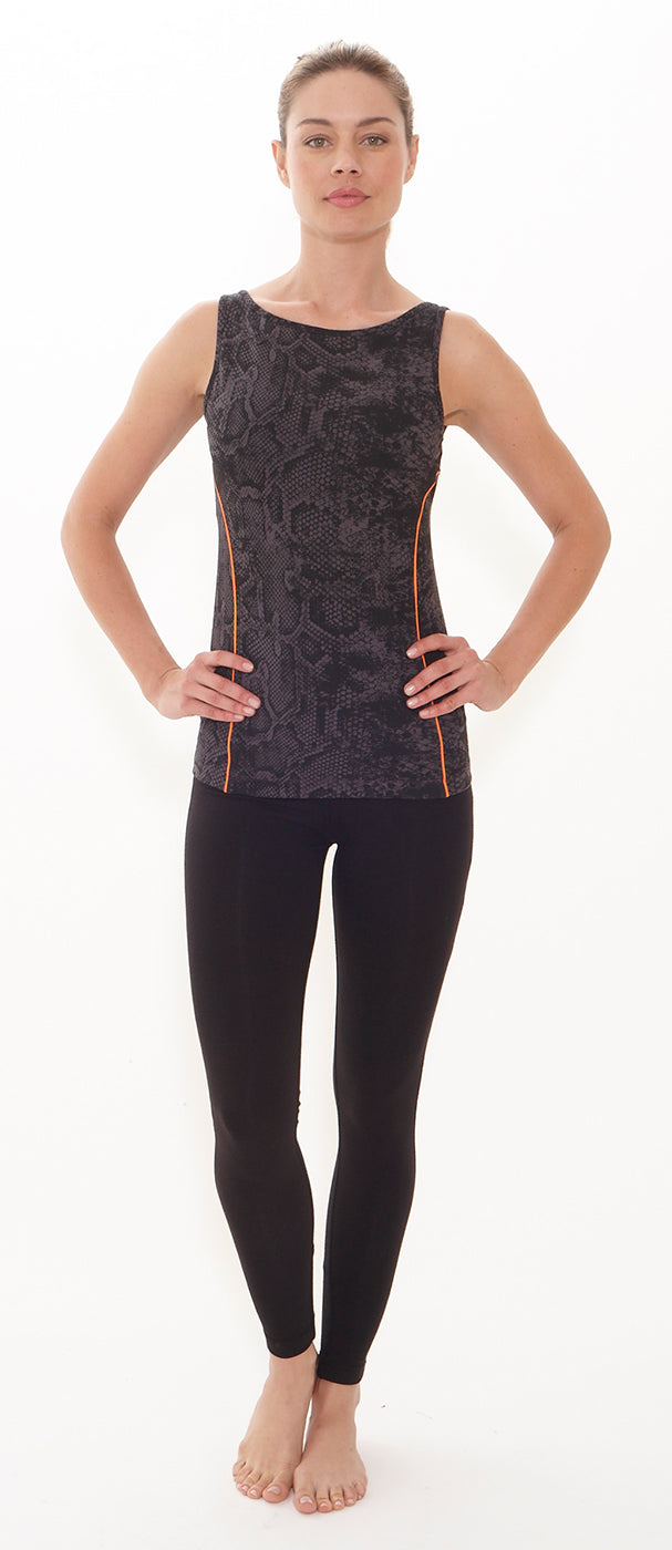 yogistar-yoga-tank-top-mit-bra-snakeskin image 2