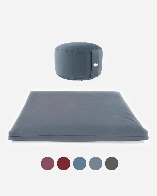 lotuscrafts-meditations-set-lotus-20cm-meditationskissen-zabuton-matte image 1