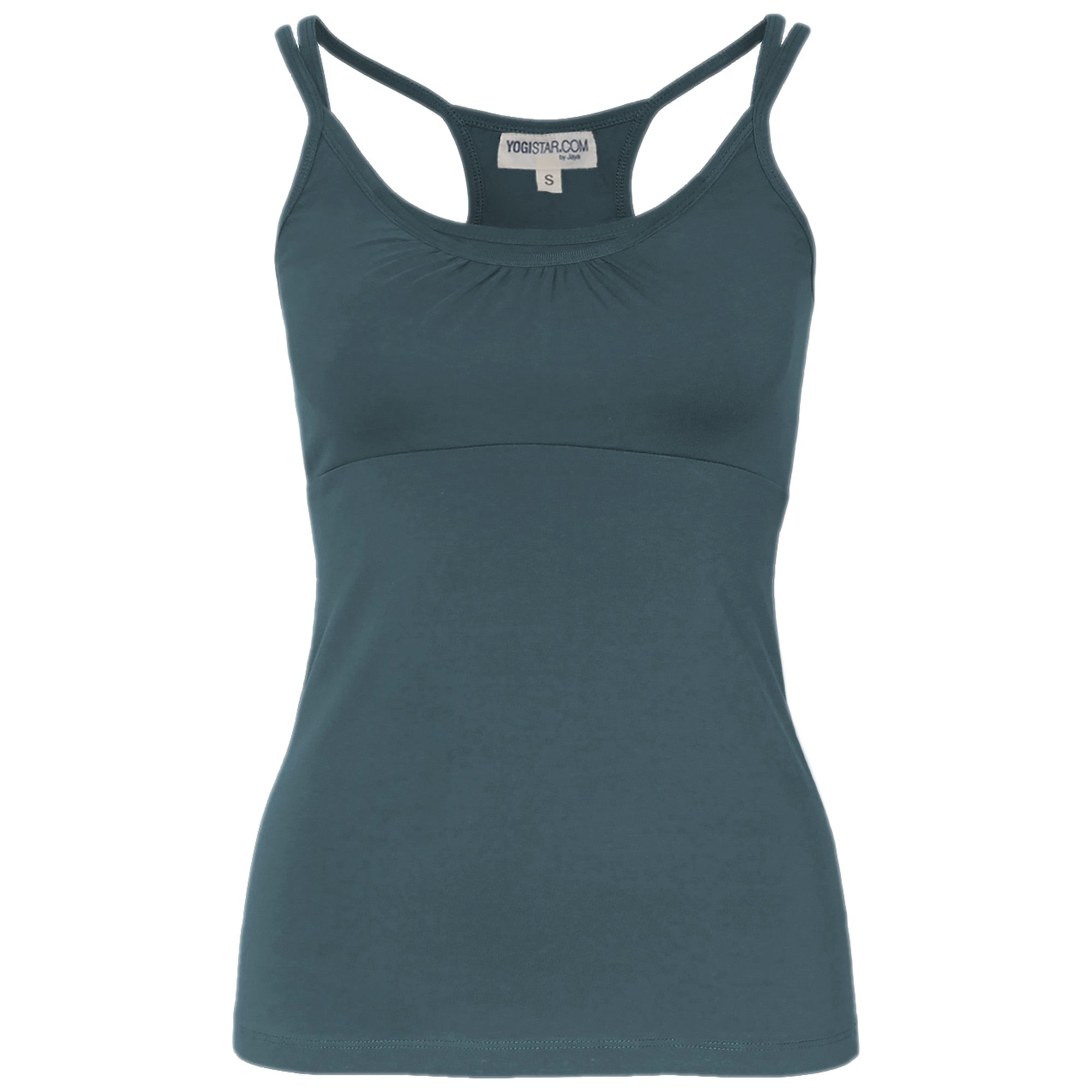 yogistar-yoga-top-rheia-pine-green-bio-baumwolle-double-layer image 2