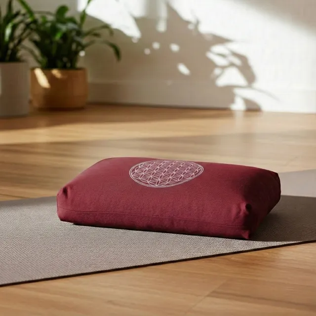 yogistar-yogakissen-klein-blume-des-lebens-bio-dinkelspelz image 1