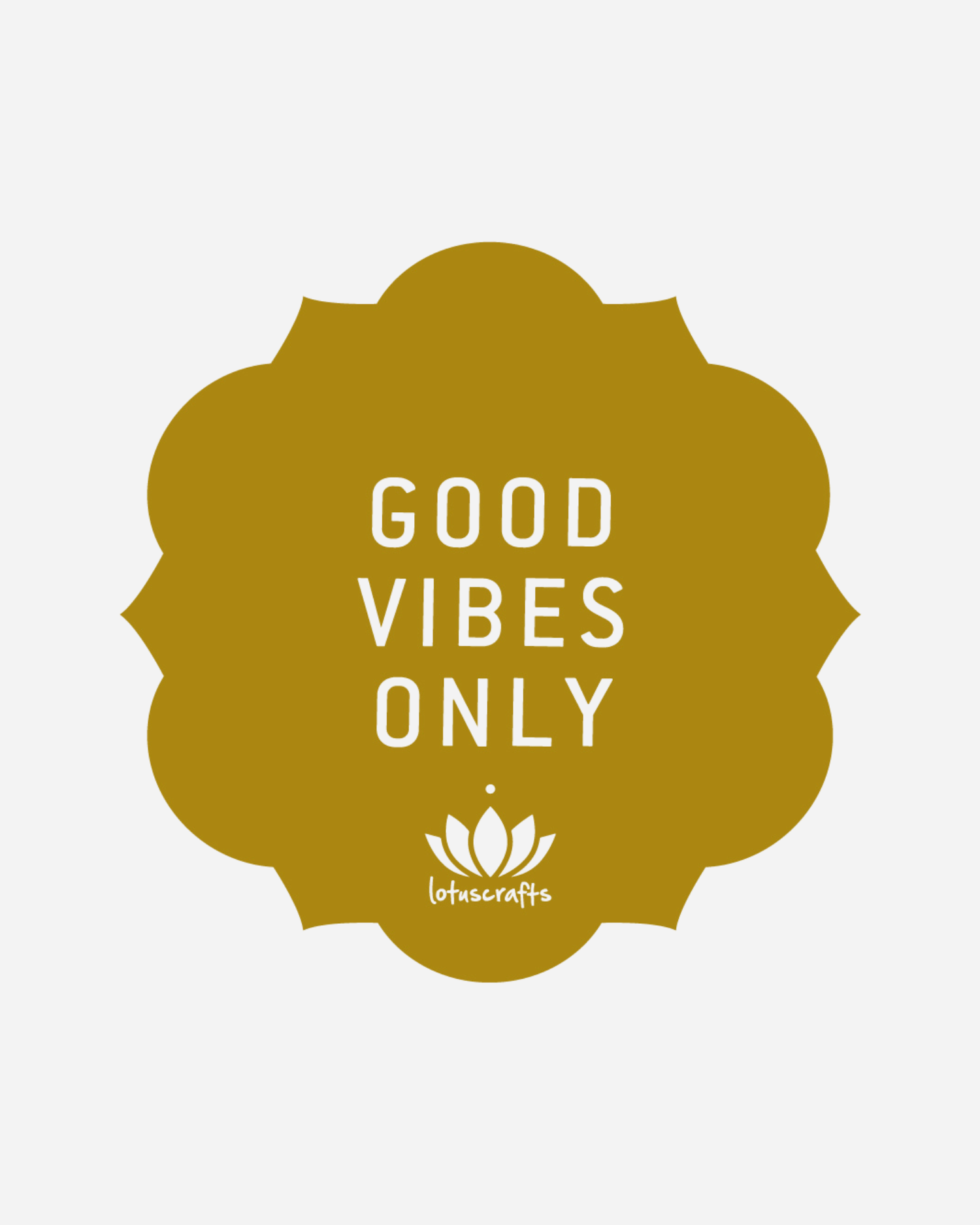 lotuscrafts-yogamatten-sticker-good-vibes-only image 1