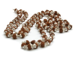 yogistar-mala-kette-rudraksha-108-perlen-mit-silberk-ppchen image 2