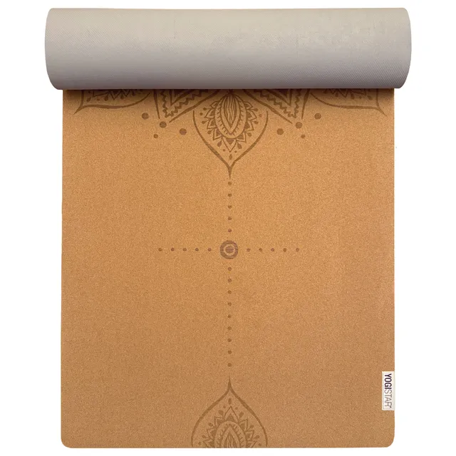 yogistar-yogamatte-yogimat-cork-nature-art-collection image 1