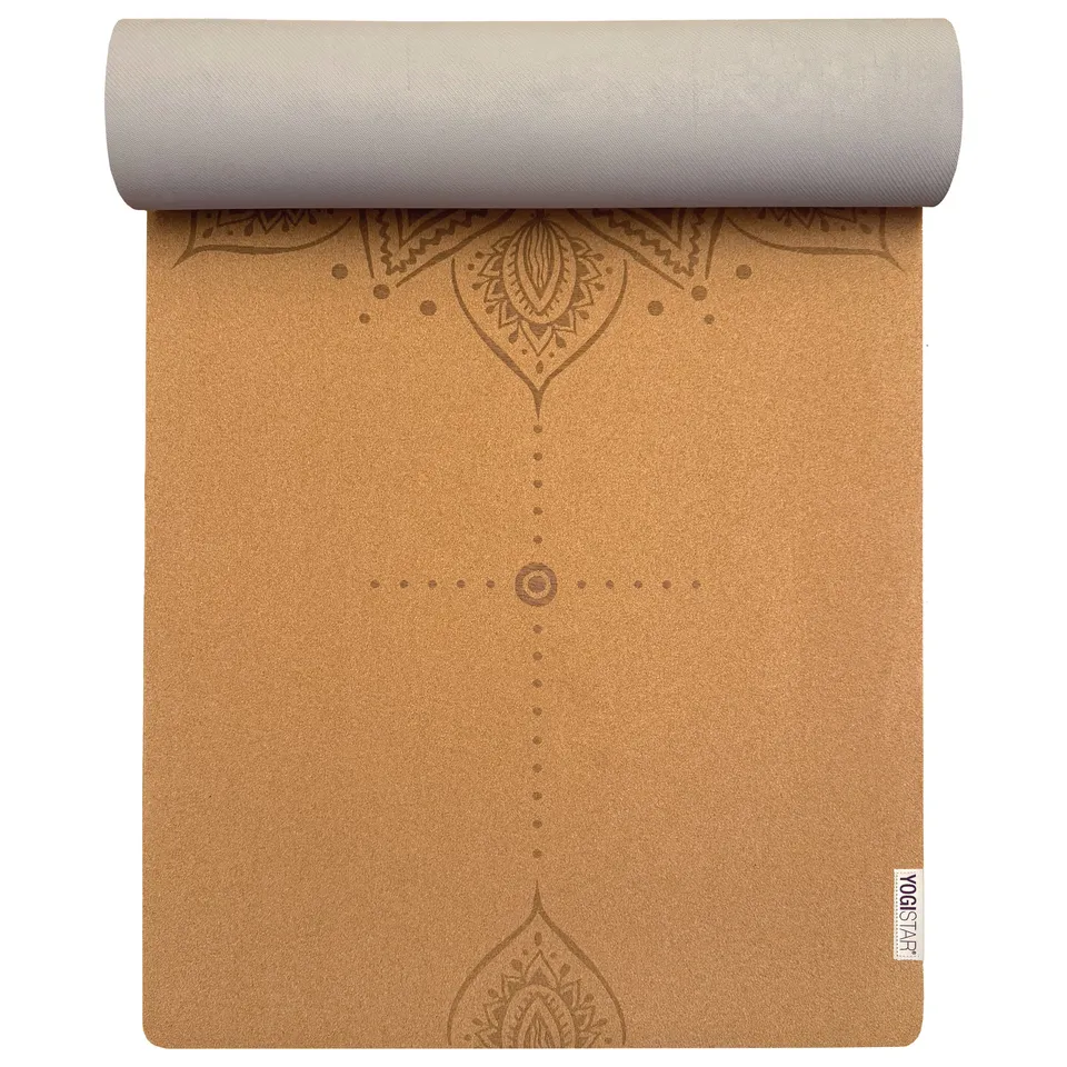 yogistar-yogamatte-yogimat-cork-nature-art-collection image 1