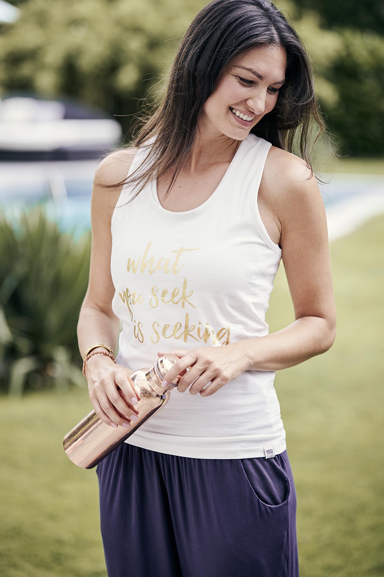 yogistar-yoga-racerback-top-what-you-seek-ivory-gold image 1