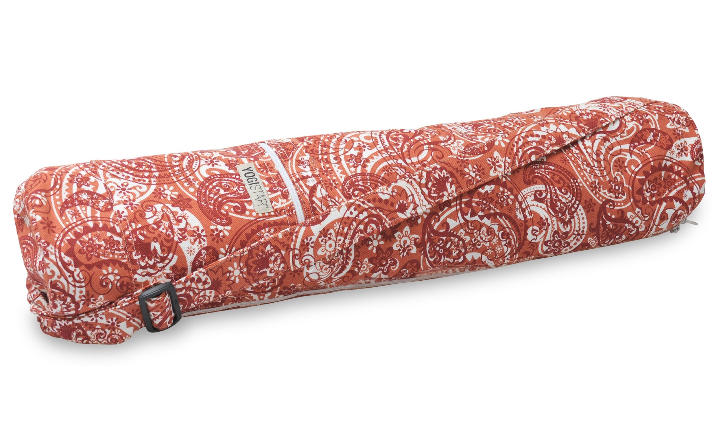 yogistar-yogibag-basic-zip-cotton-art-collection-65cm-paisley-orange-red image 1