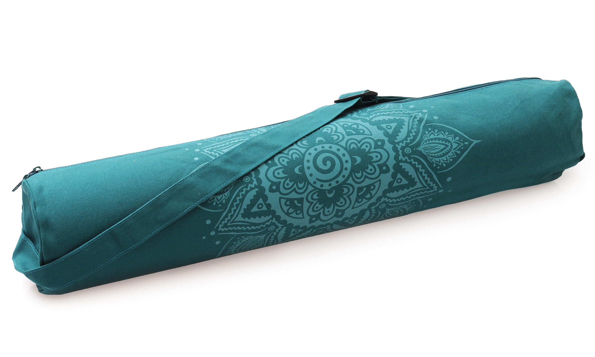 yogistar-yogatasche-yogibag-basic-zip-cotton-86-cm-spiral-mandala-petrol image 1