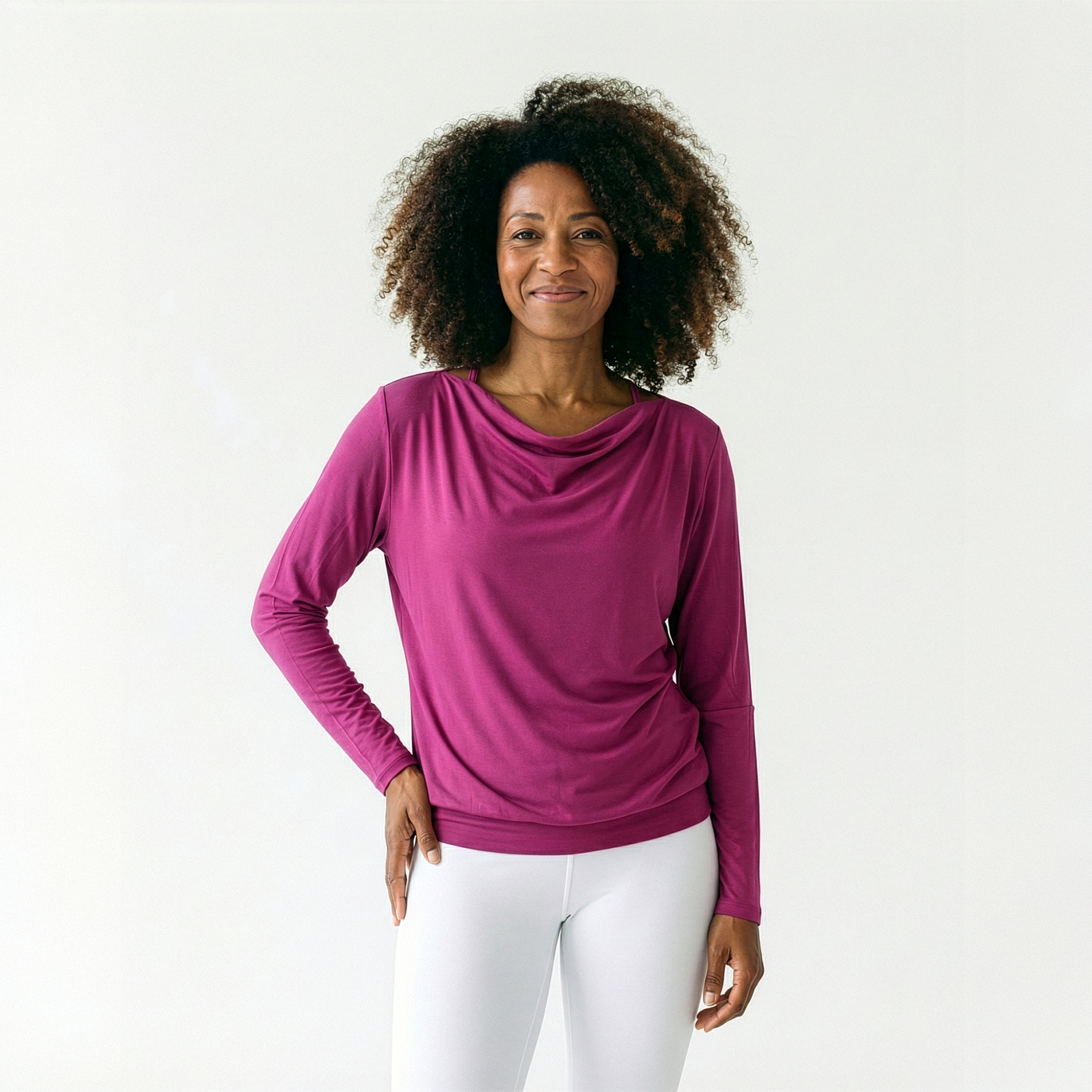 yogistar-yoga-longsleeve-flowing-shakti-ala-raspberry image 1