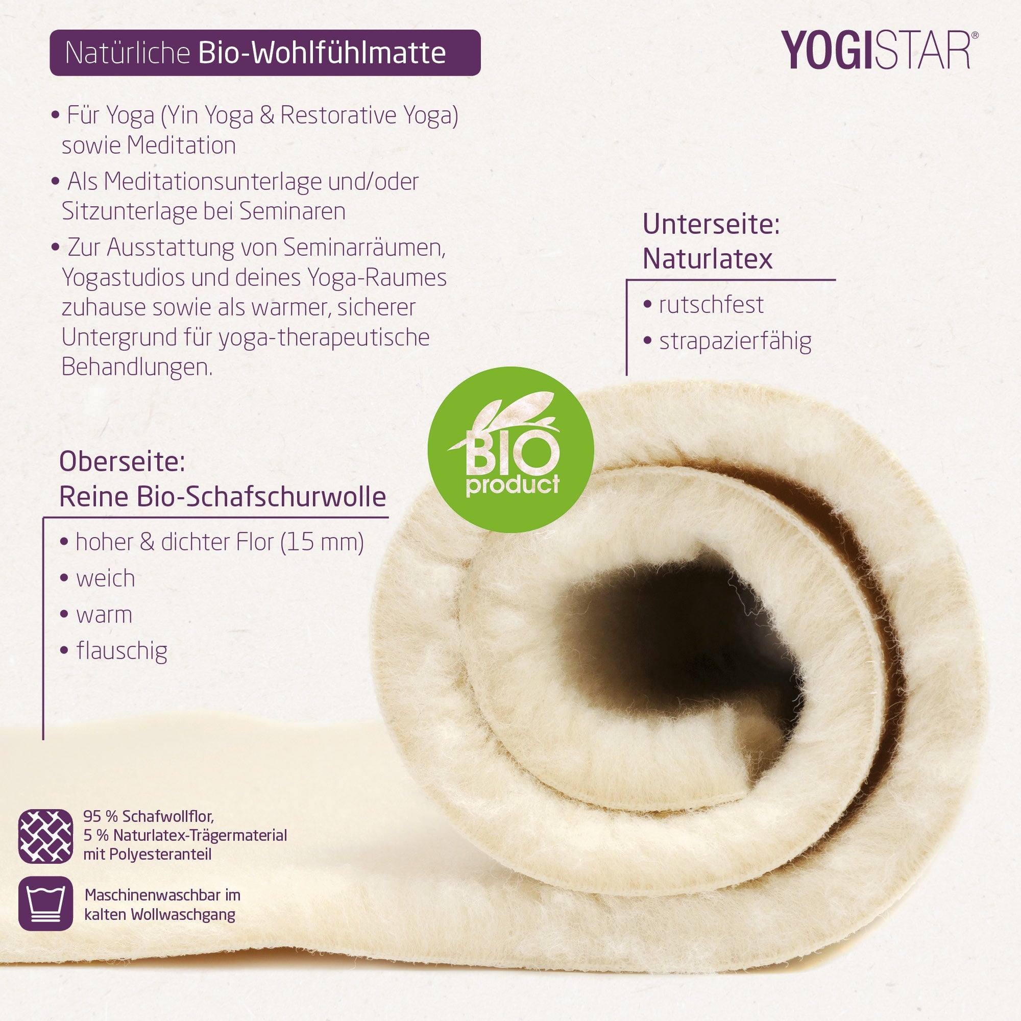 yogistar-yogimat-natur-yogamatte-bio-schurwolle-warm-weich image 2