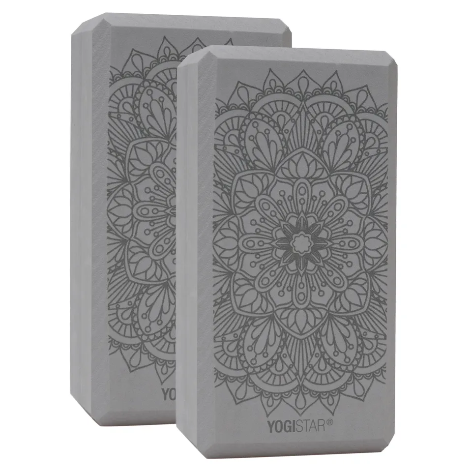 yogistar-yogiblock-basic-art-collection-lotus-mandala-graphit-2er-set image 1