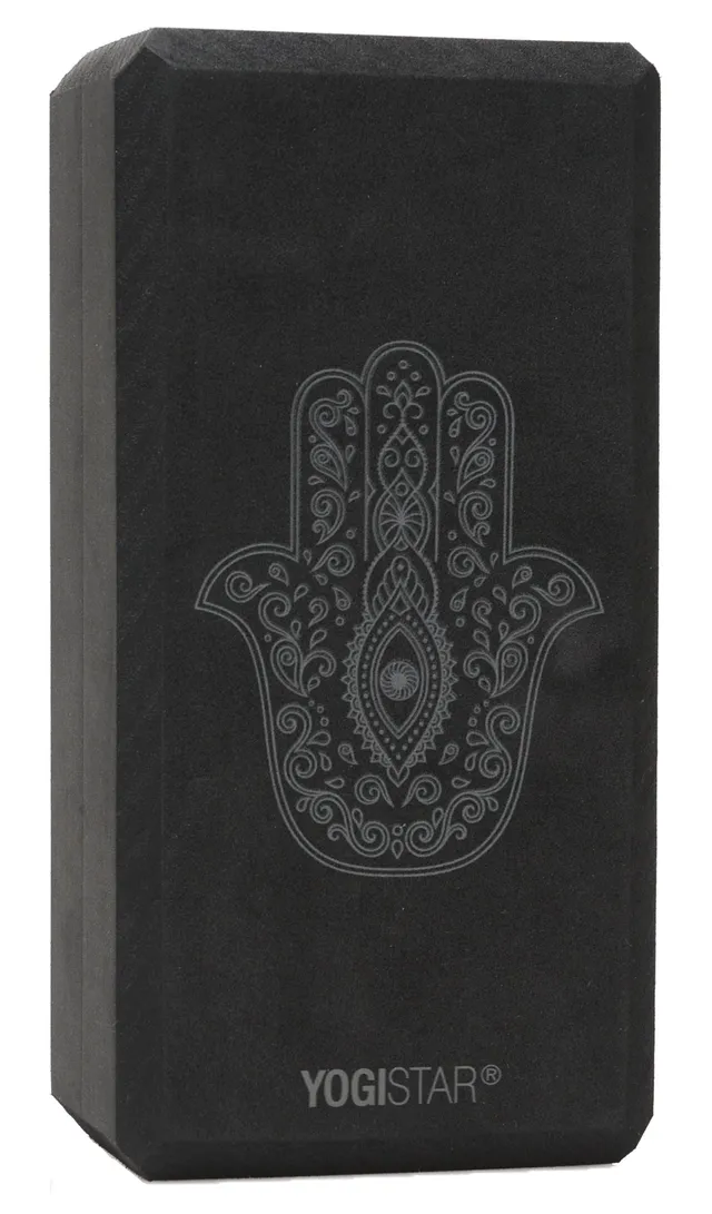 yogistar-yogiblock-basic-yogablock-art-collection-hand-of-fatima-zen-black image 1