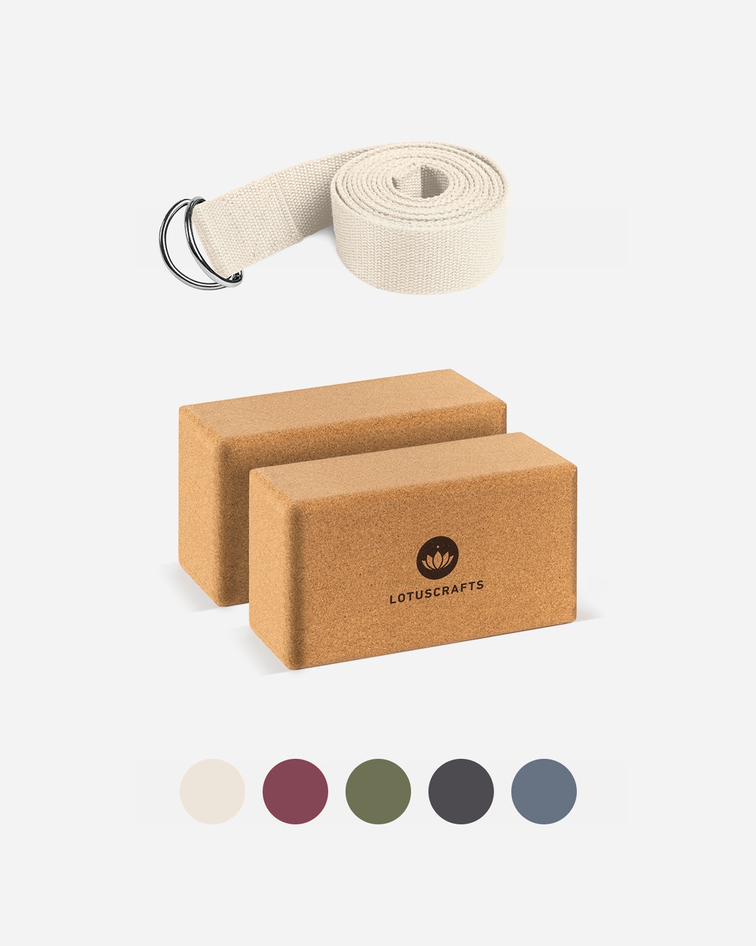 lotuscrafts-yoga-zubeh-r-set-kork-yogablock-yogagurt-bio-baumwolle image 3