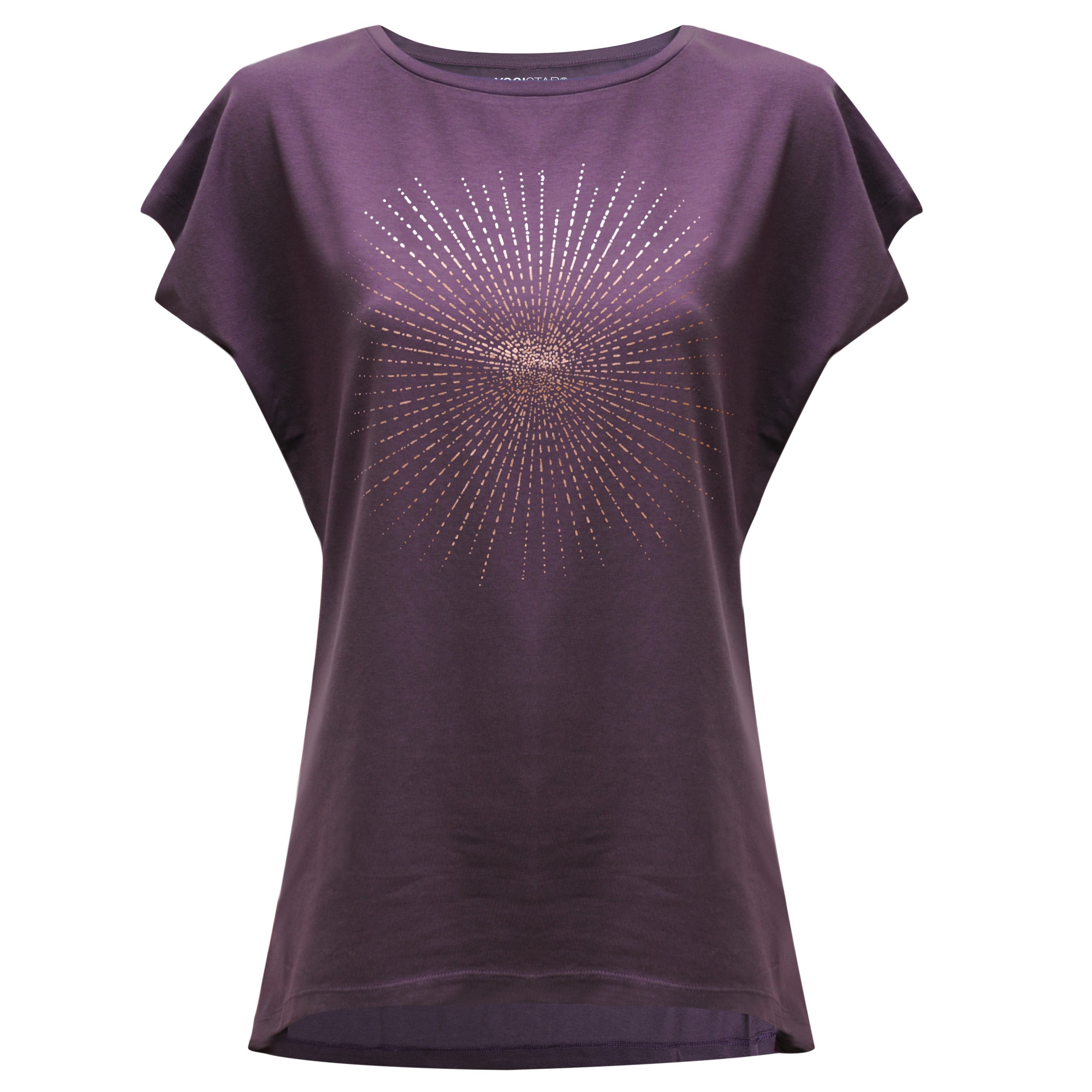 yogistar-yoga-t-shirt-batwing-sunray-berry-copper image 2