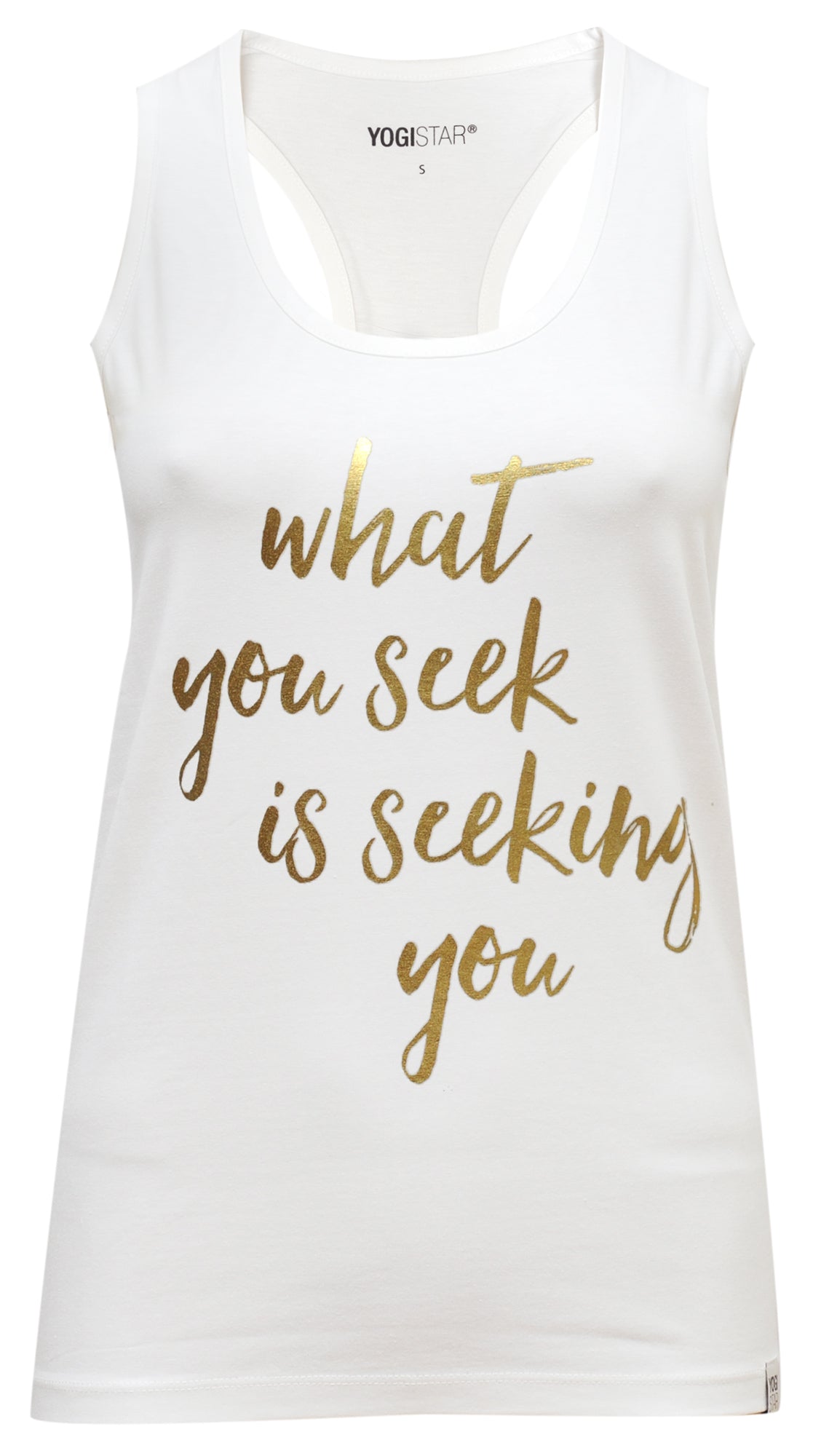 yogistar-yoga-racerback-top-what-you-seek-ivory-gold image 2
