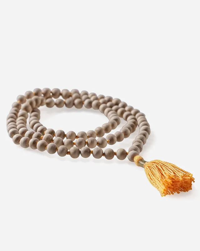 lotuscrafts-tulsi-mala-gebetskette-aus-108-tulsiholz-perlen image 1