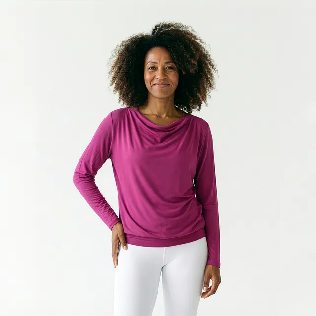 yogistar-yoga-longsleeve-flowing-shakti-ala-raspberry image 1