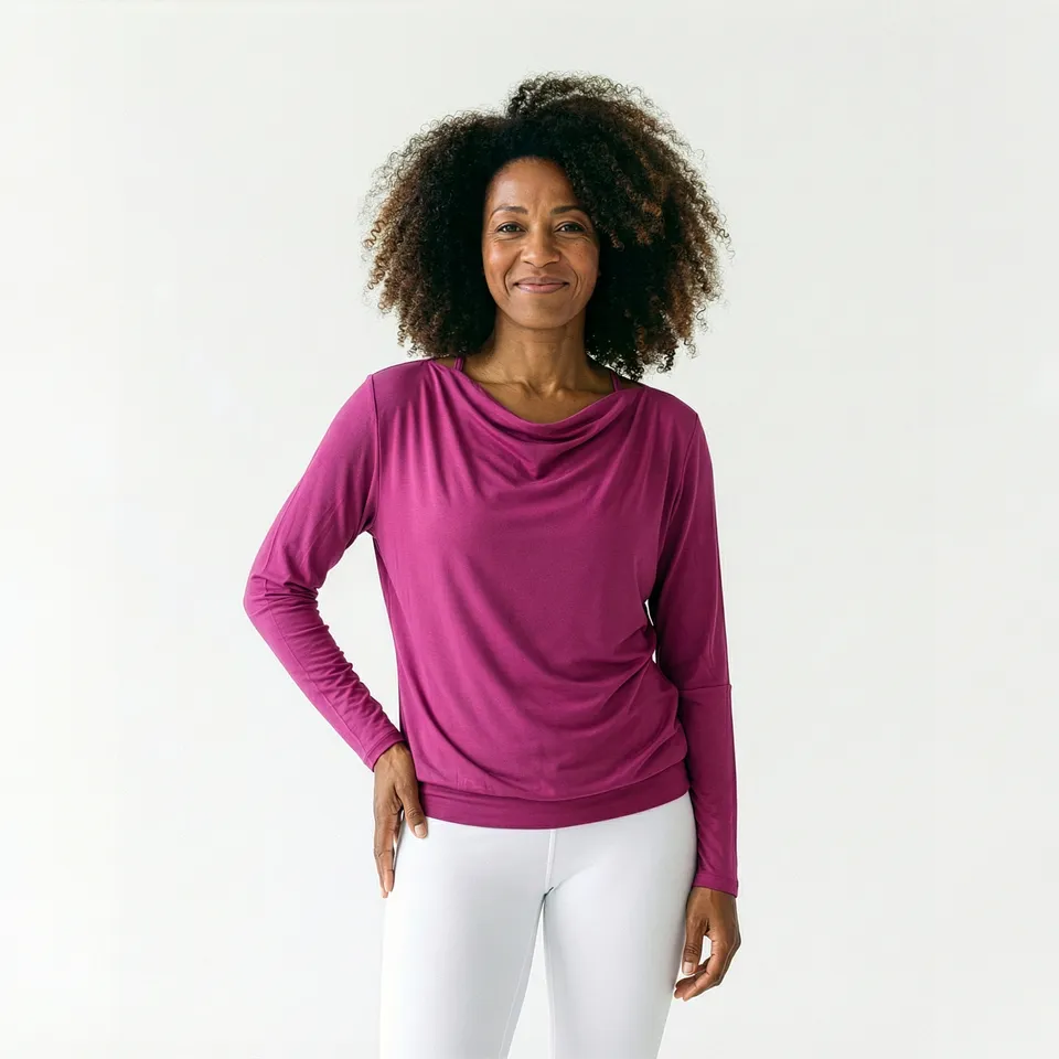 yogistar-yoga-longsleeve-flowing-shakti-ala-raspberry image 1