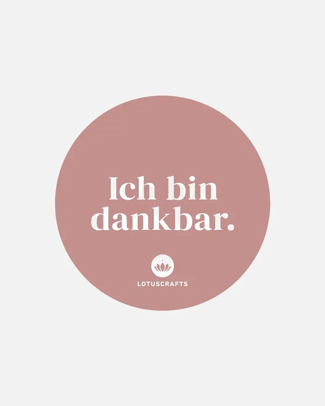lotuscrafts-yogamatten-sticker-ich-bin-dankbar image 1