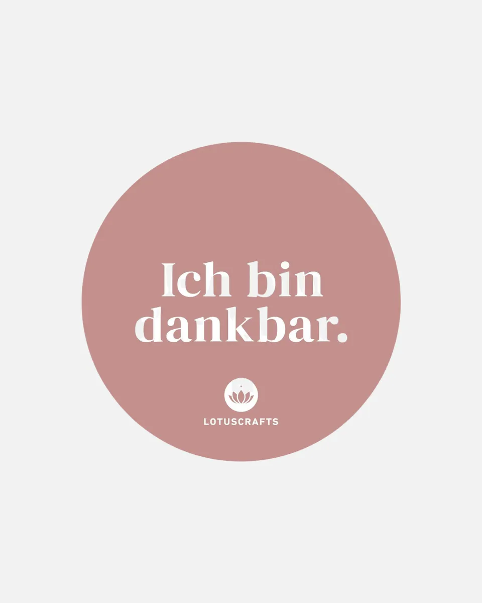 lotuscrafts-yogamatten-sticker-ich-bin-dankbar image 1