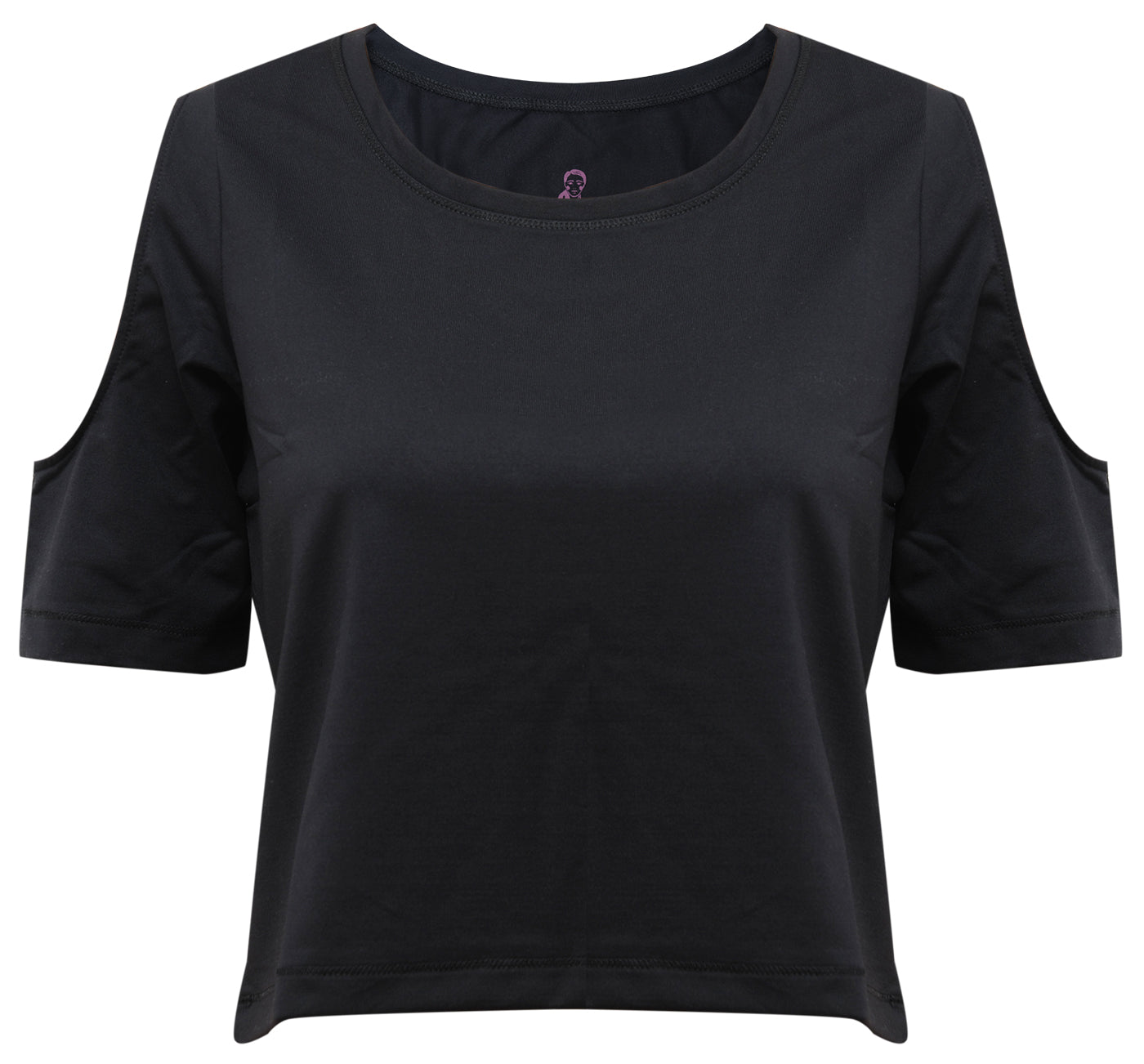 yogistar-yoga-breathe-shirt-raffaela-crop-top-black image 1