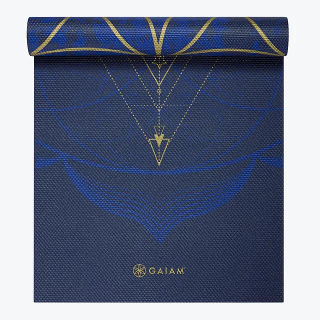 gaiam-reversible-metallic-sun-moon-yogamatte-6mm image 1