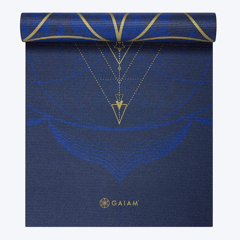 gaiam-reversible-metallic-sun-moon-yogamatte-6mm image 1