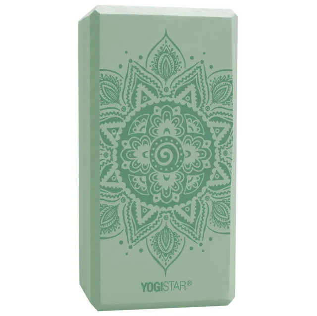 yogistar-yogiblock-basic-art-collection-yogablock-spiral-mandala-velvet-mint image 1