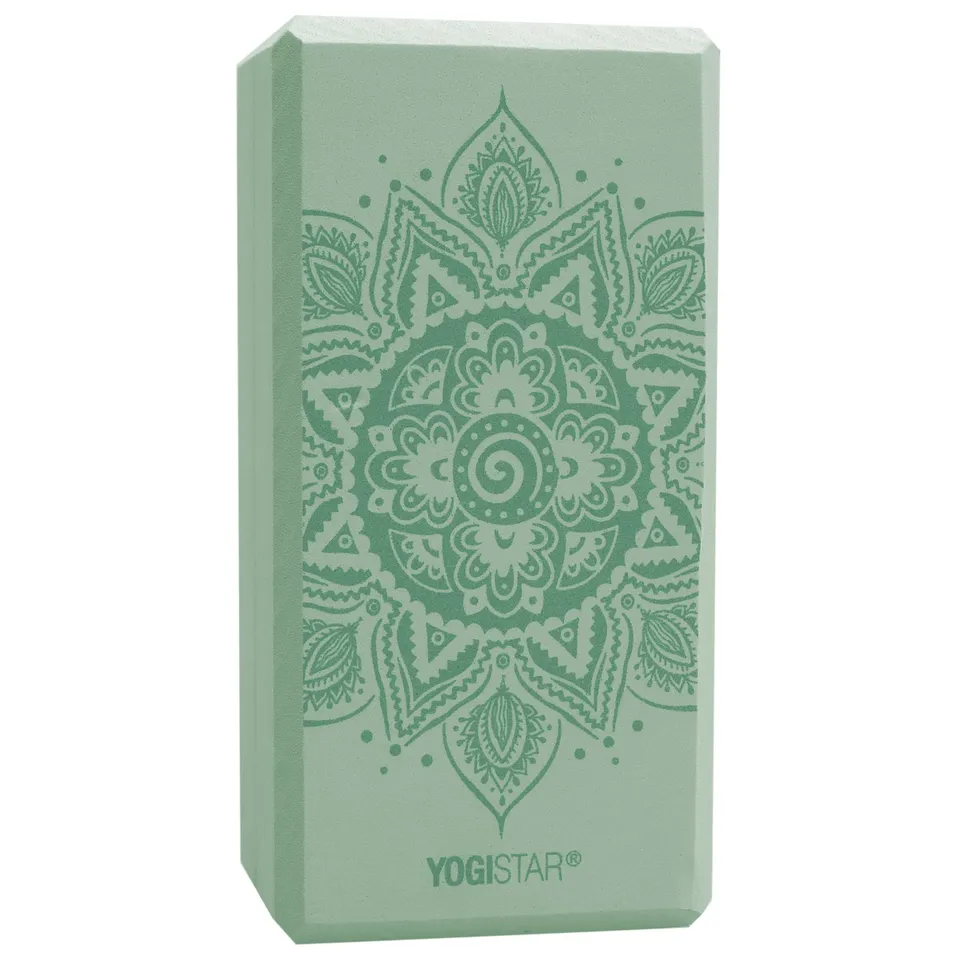 yogistar-yogiblock-basic-art-collection-yogablock-spiral-mandala-velvet-mint image 1