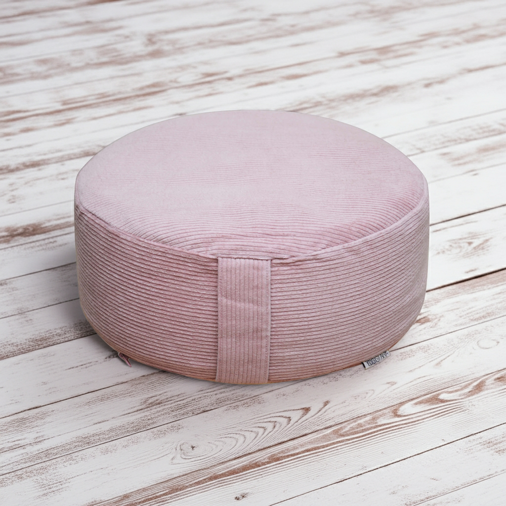 yogistar-meditationskissen-rund-cord-mit-buchweizenspelz image 1