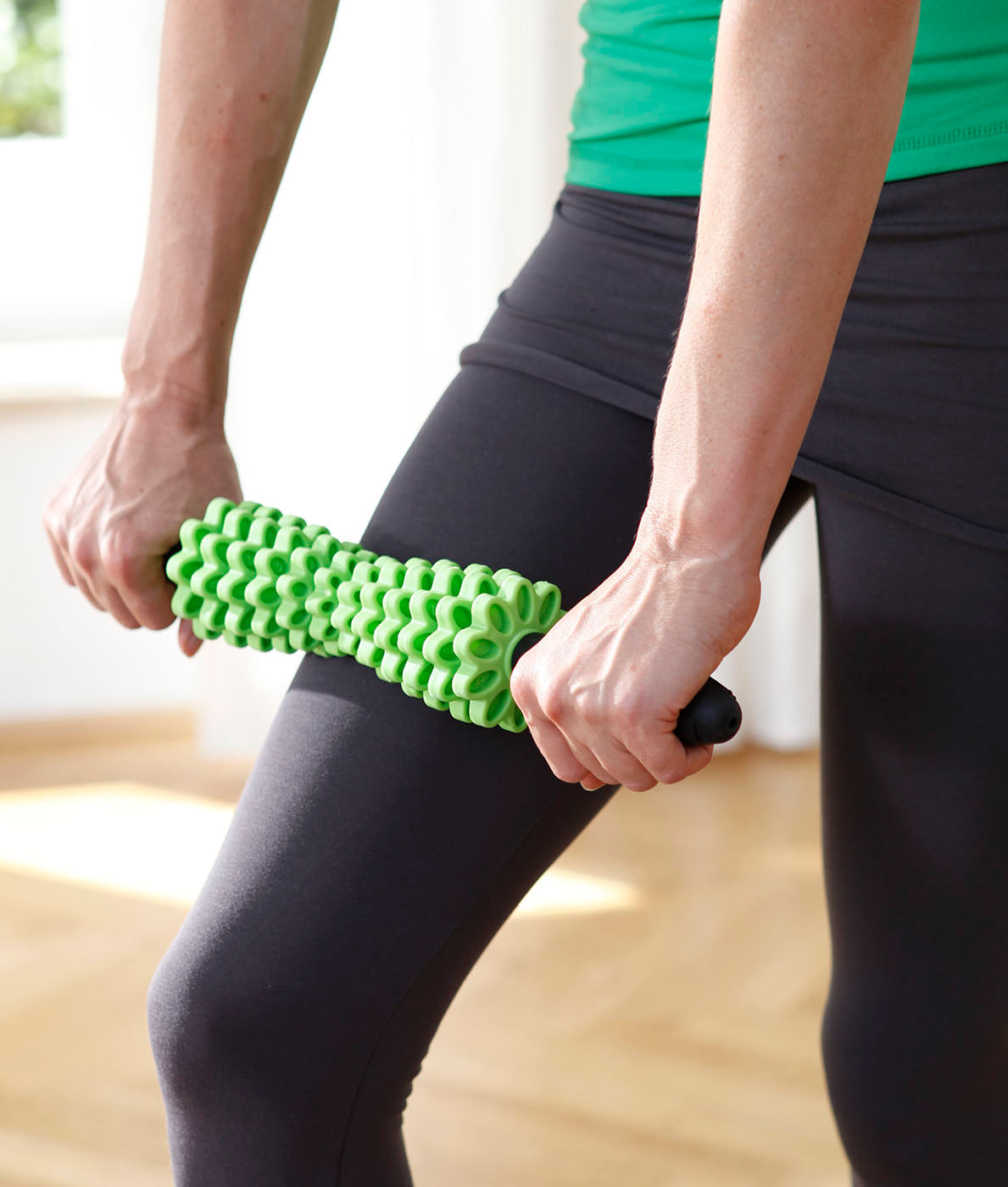 yogistar-faszienroller-massageroller-green-flower image 5