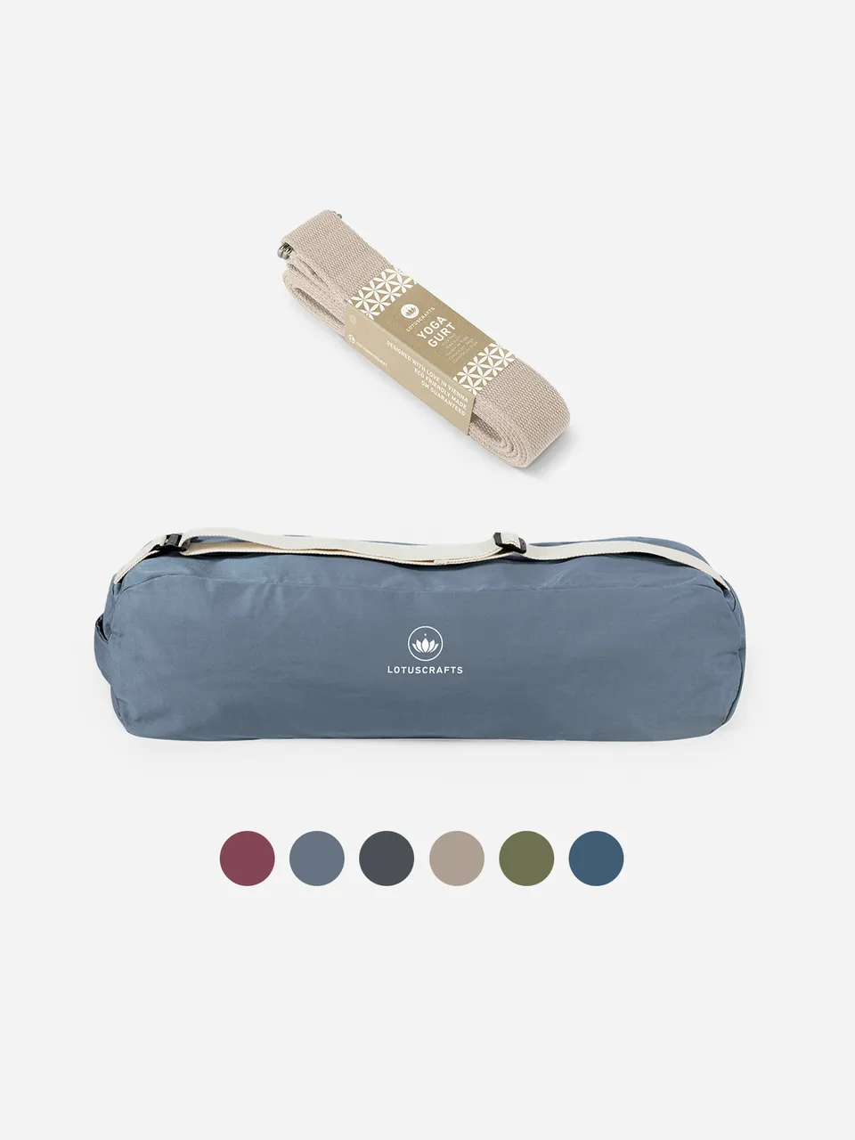 lotuscrafts-yoga-tasche-gurt-set-bio-baumwolle image 1