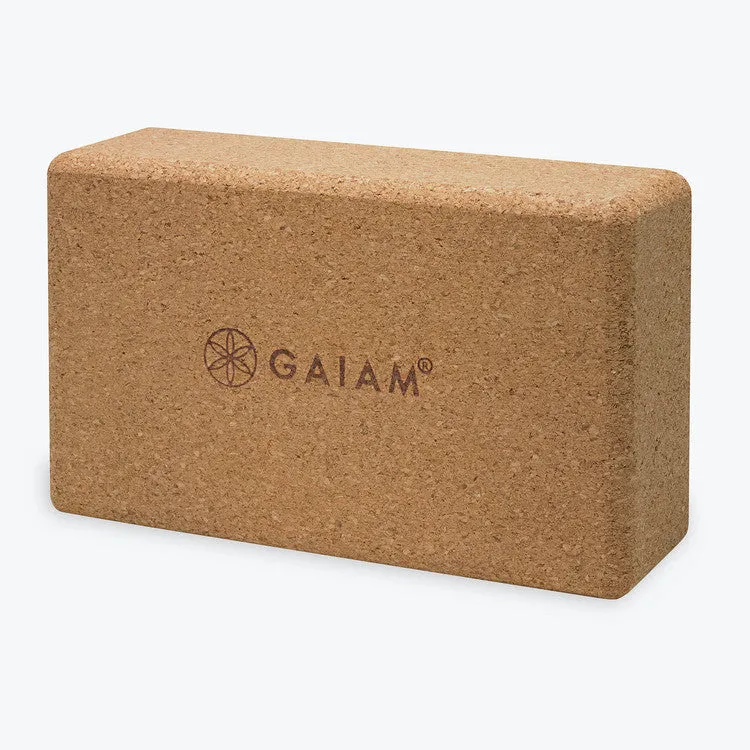 gaiam-cork-yoga-brick-yogablock-kork image 1