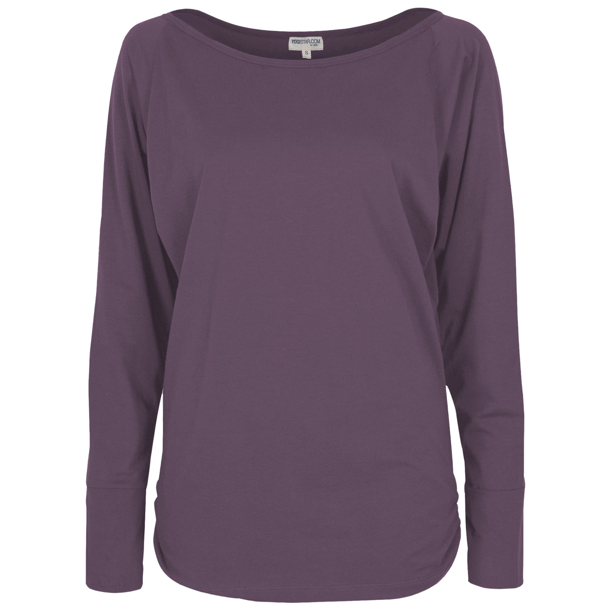 yogistar-yoga-longsleeve-rheia-velvet-plum-bio-baumwolle image 2